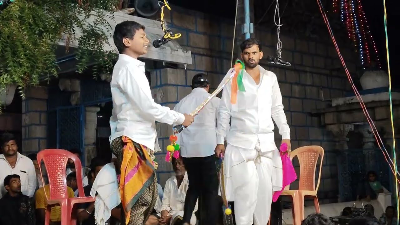 ಪಾಂಡುವಿಜಯ ಬಯಲಾಟ ಸಂಗನಕಲ್ಲು 🔱 ಚಿತ್ರಸೇನಾ ಮತ್ತು ಉಗ್ರಸೇನಾ #bayalata 