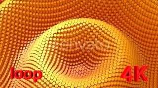 Hexagons Form A Wave Motion Graphics