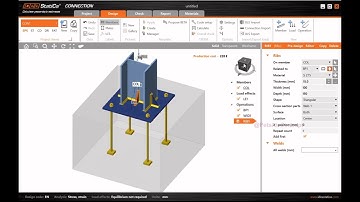 Steel Connection 001 - BASE PLATE Connection Design in IDEA STATICA
