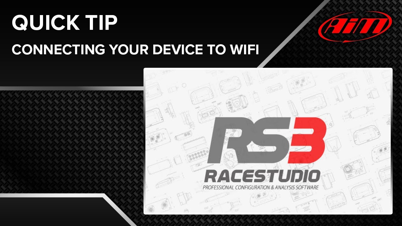 AiM Race Studio 3 - Quick Tip - Connecting A Device to a WiFi Network