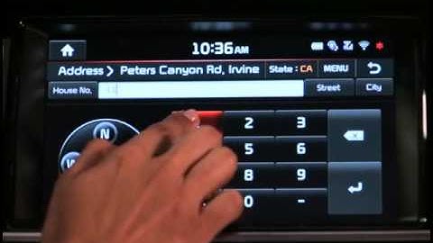 Navigation Entering a Destination: By Address