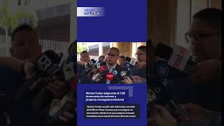 NICMER EVANS EXIGE ANTE EL CNE LA RENUNCIA DE RECTORES Y PROPONE NUEVO CRONOGRAMA ELECTORAL