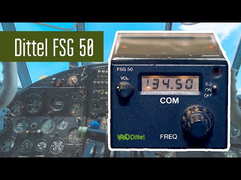 Dittel FSG50 самолетная радиостанция, производство Германия 1980х.