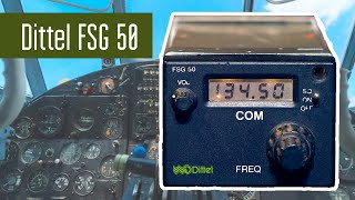 Dittel FSG50 самолетная радиостанция, производство Германия 1980х.