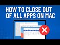 How To Close Out Of All Apps On Mac Os