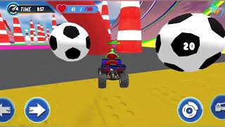 mega ramp superhero cargames  #megarampcar #shorts #gaming #games vxc screenshot 4