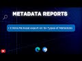 Chrome Extension - Salesforce Metadata Report in Microsoft Excel