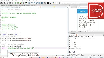 write a pandas program to perform arithmetic operations over series in python..