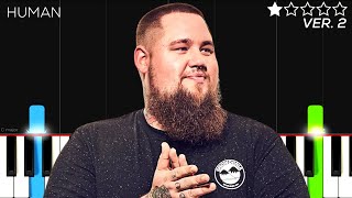 Rag n Bone Man - Human EASY Piano Tutorial