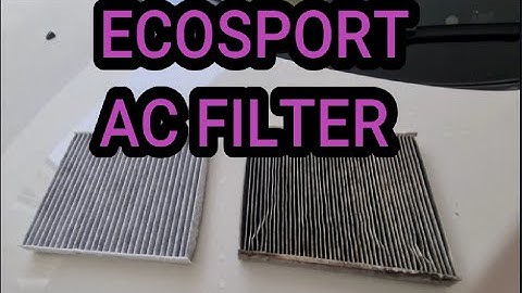 How to change AC filter - Ford Ecosport.