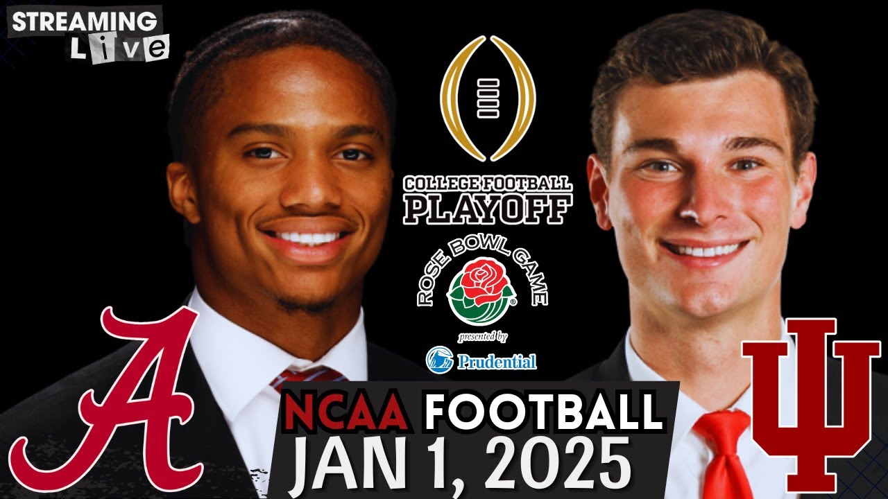 (LIVE) #9 Alabama vs #1 Indiana College Football Playoff Quarterfinal ...