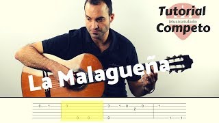 Como tocar LA MALAGUEÑA en guitarra | PIEZA FÁCIL de INICIACIÓN