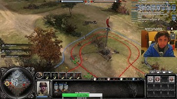 CoH2 - 1v1 - Map Control on Angoville