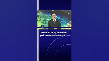 Từ năm 2026, hộ kinh doanh phải tự kê khai và tính thuế | VTVIndex