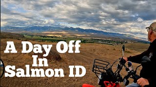A day off in Salmon Idaho (TW200s and a Trail 125 on the Tour of Idaho) #tw200 #ct125
