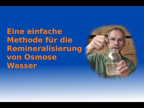 Video: Wie remineralisiert man RO-Wasser?