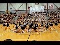 Central Cheerleaders dance at Meet the Wildcats pep rally 2015-2016
