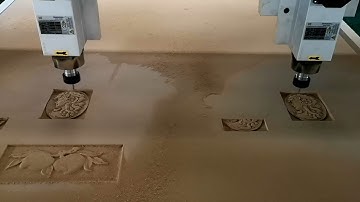 1325 Double heads Cnc Router machine for 3D wood engraving