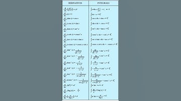 differentiation and integration formulas || 12th maths #diffrentiation  #12thmaths   #integration