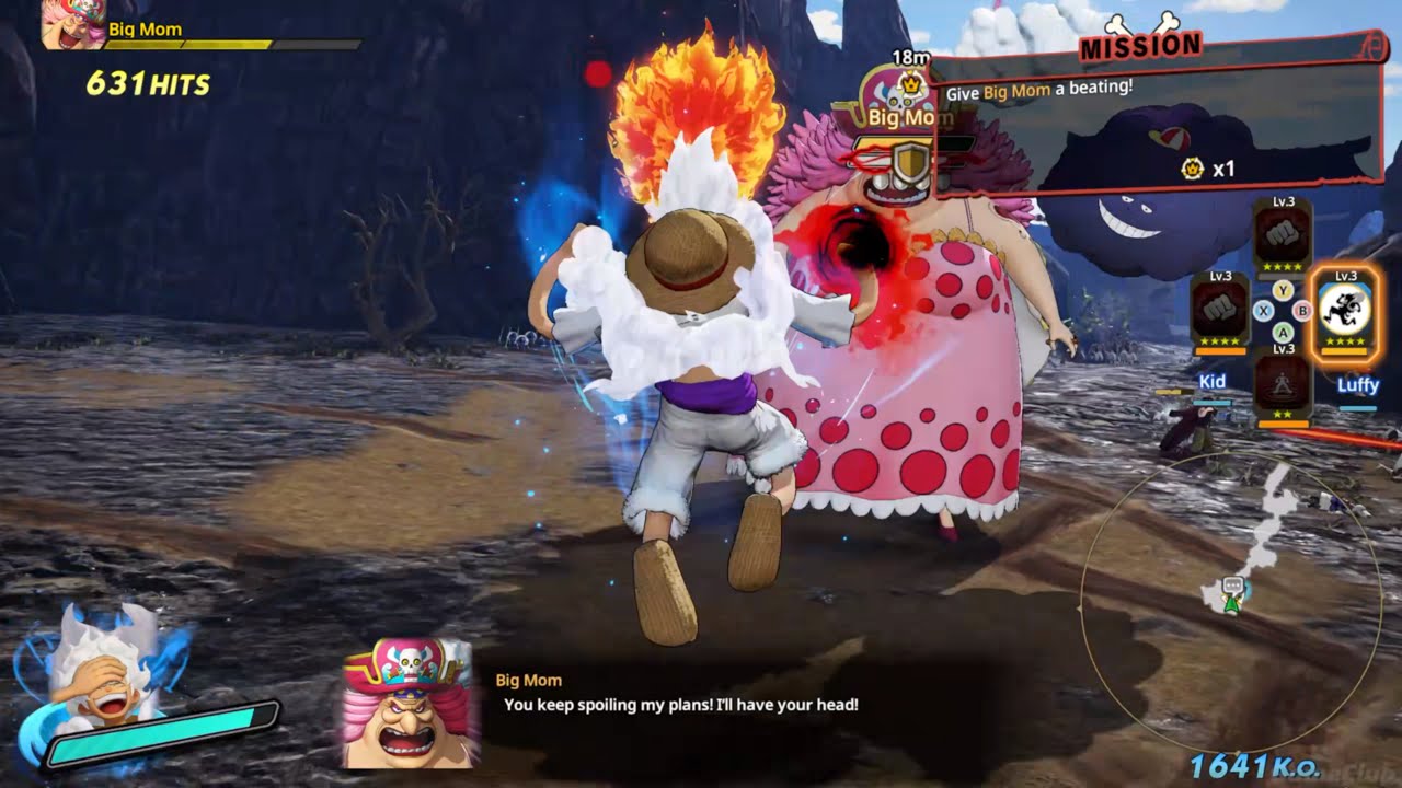 One Piece Pirate Warriors 4 New Gear 5 Luffy Vs Big Mom And Kaido 