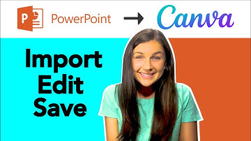 How to Import & Convert a Powerpoint into Canva - Edit & Save Presentation Template in Canva