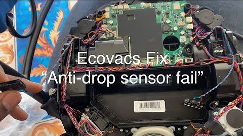 Ecovacs Fail- Anti-drop Sensors Fix