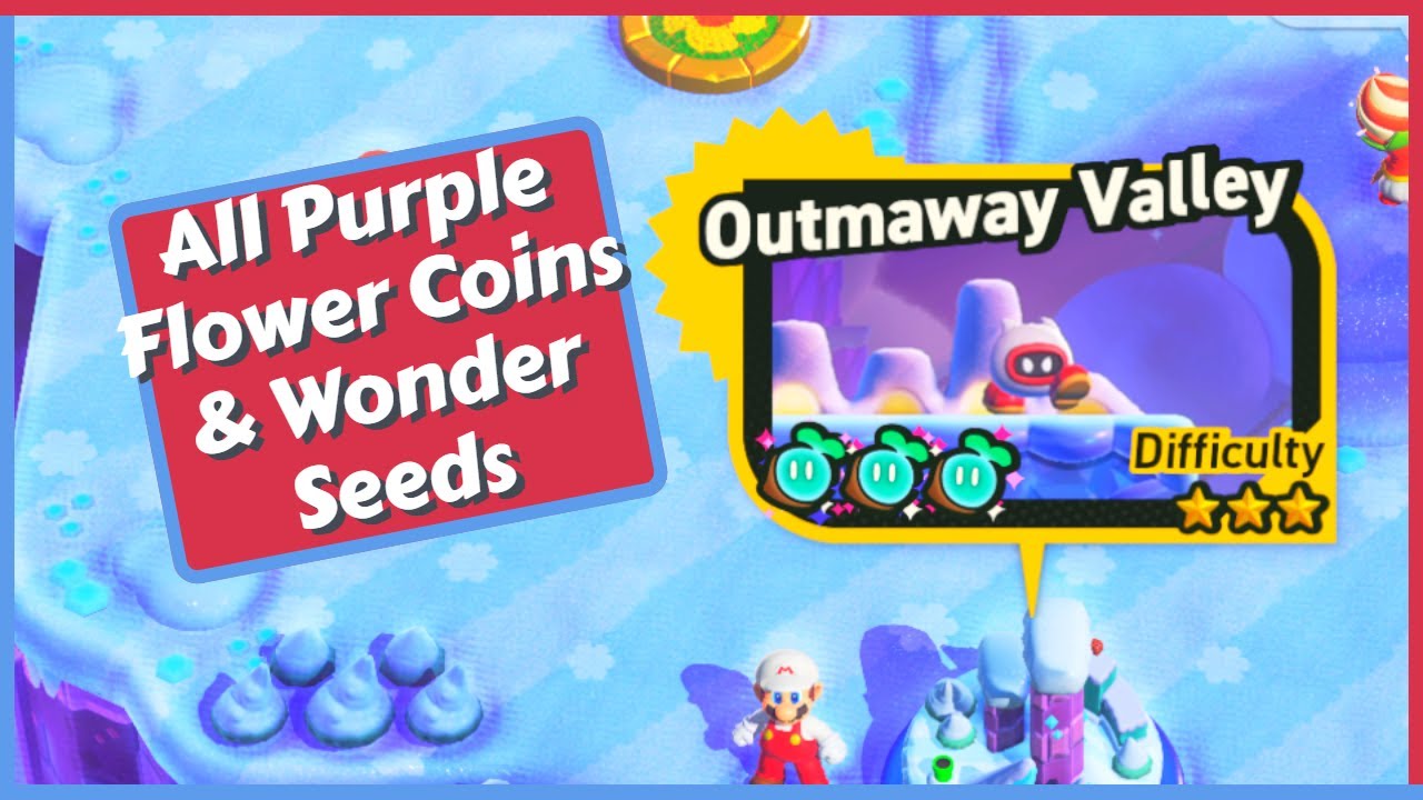 How To Get All Wonder Seeds in Outmaway Valley in Super Mario Bros