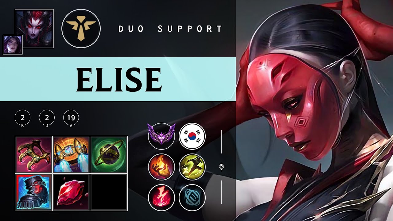 Elise Support vs Leona - KR Master Patch 25.24