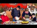 COOKING KADINBUDU KOFTE IN THE SNOWY VILLAGE | GRANDMA COOKS DELICIOUS CAKE RELAXING VILLAGE LIFE