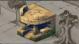 Isometric Art - Painting over game concept art screenshot 4