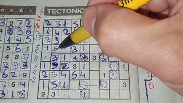 (#4615) Friday. Tectonic01 Sudoku puzzle. Bonus Extra edition. 05-27-2022 Extra part 3 of 3