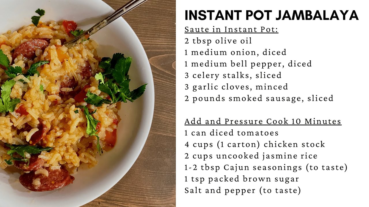 Best Instant Pot Jambalaya Recipe - How To Make Instant Pot Jambalaya