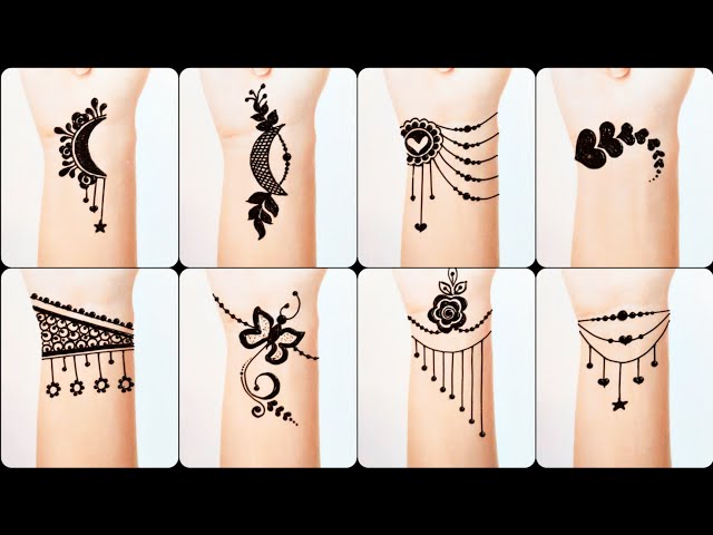 Pinkiou Henna Tattoo Stickers Black Lace Mehndi Temporary Tattoos for  Adventurous Women Teens & Girls Metallic Tattooing, 6 Sheets - Walmart.com