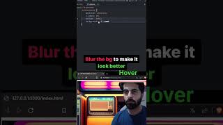 hover effect in CSS | hide/show element #coding #code #short #shorts #viralvideo #css #style #hover