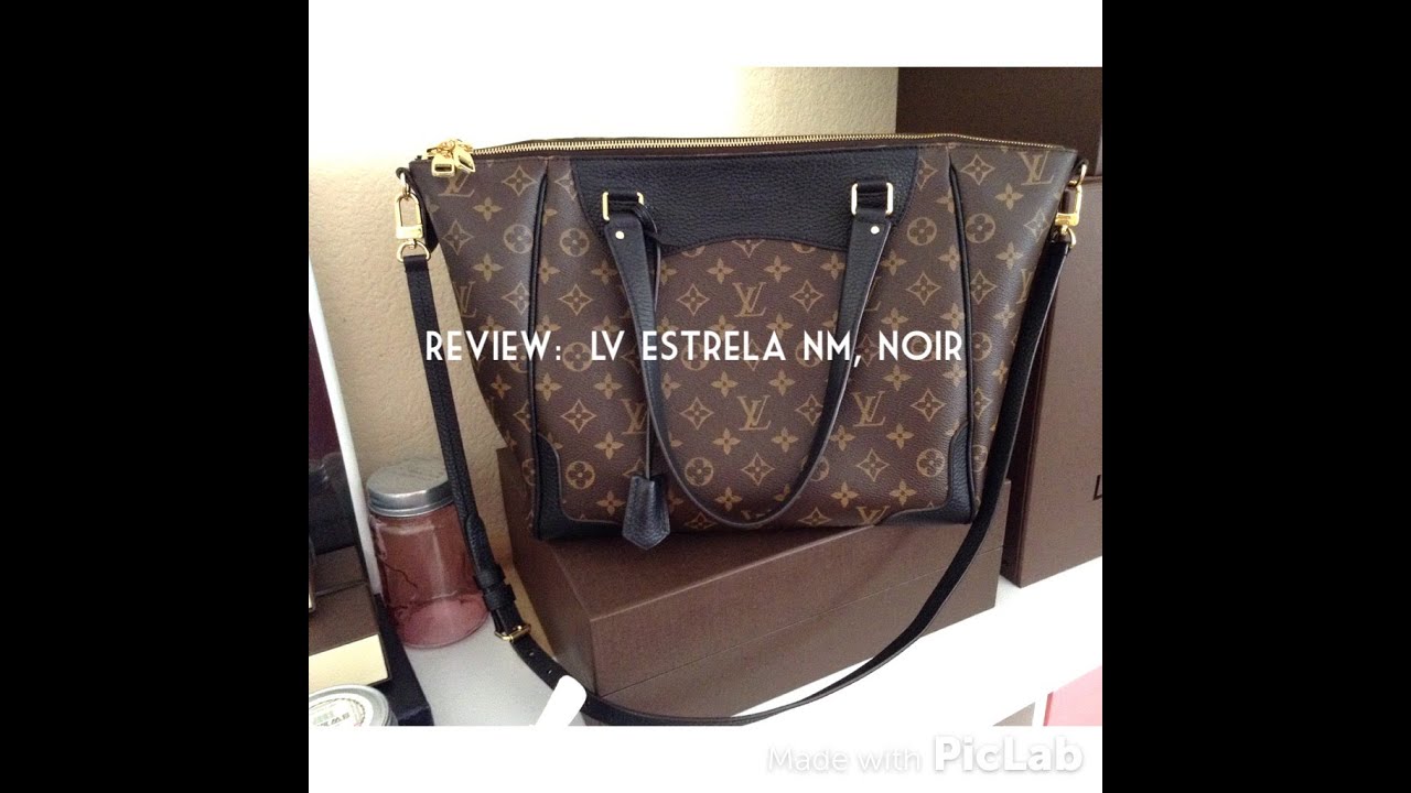 Louis Vuitton Monogram Leather Estrela NM Shopper Bag Brown Black