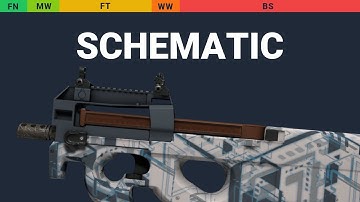 P90 Schematic - Skin Float And Wear Preview