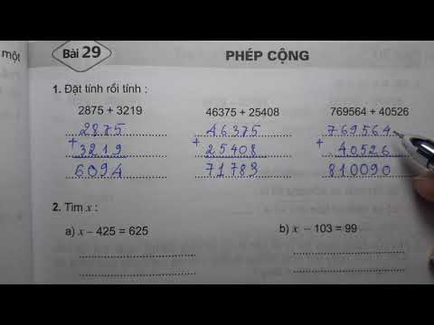 Video TOÁN LỚP 4 - VỞ BÀI TẬP 1 (Bài 29/ Trang 35) - PHÉP... - youtube