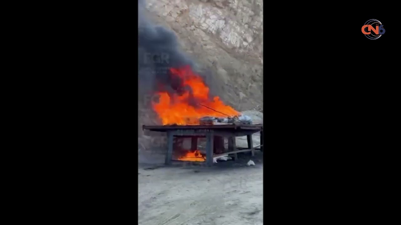 Incinera FGR y marina Mas de 200 kilos de narcóticos y objetos del delito asegurados en Guerrero