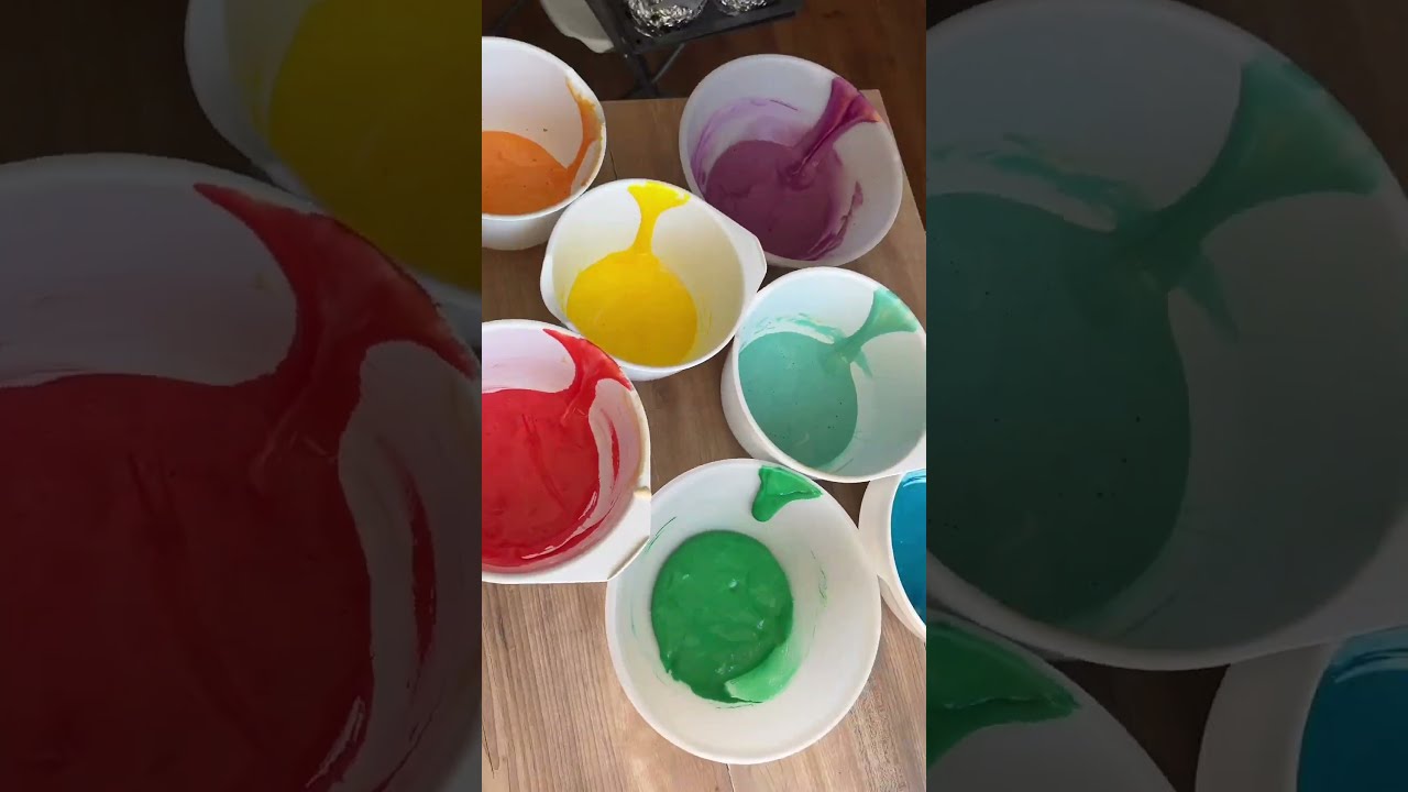 РАДУЖНЫЙ БИСКВИТ для радужного торта за 30 минут от @savkina_ek🌈Rainbow sponge cake for rainbow cake