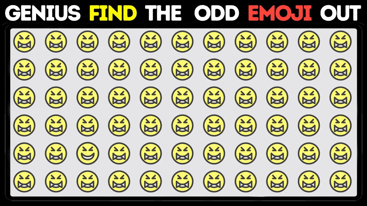 【Find The Odd Emoji】😕 Solve all 15 Riddles #86