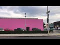 ロサンゼルス メルローズ ポールスミスのピンクの壁 壁画 インスタスポット 観光 客や地元の人たちに人気の観光地です。チャンネル登録もお願い致します。
