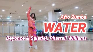 WATER | Salatiel, Pharrell Williams \& Beyonce | Afro | Zumba | Choreo by #jiyonce