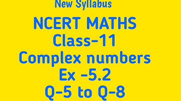 Class-11 Complex numbers and quadratic equation Ex -5.2  Q-5 ,6,7,8 NCERT Convert into polar form