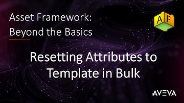 Asset Framework: Beyond the Basics - Resetting Attributes to Template in Bulk