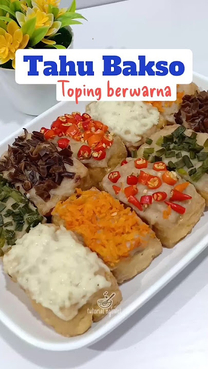Tofu meatball recipe with various toppings