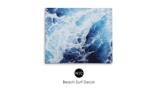 Blue Ocean Surf 2   Wall Tapestry   Nature | City Co