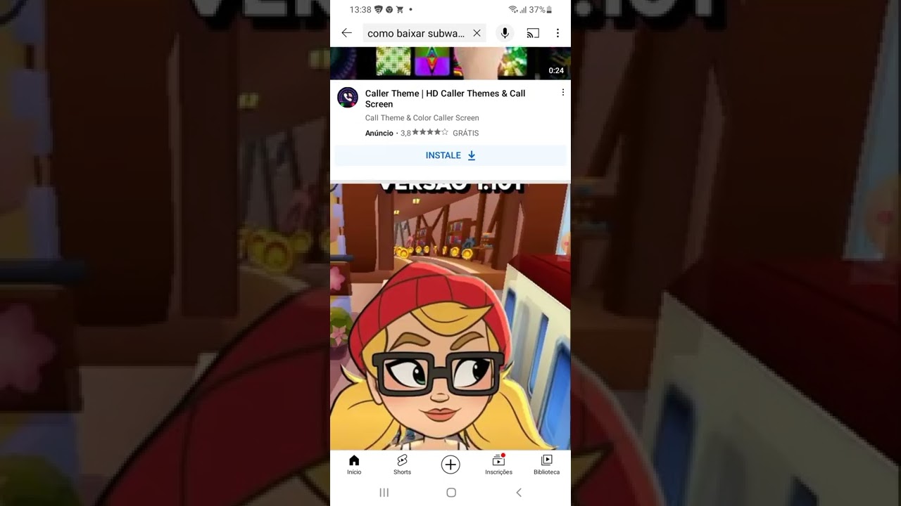 tutorial como baixar o Subway Surf sem delay que tem tudo liberado