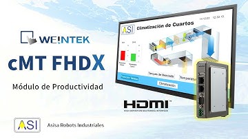 cMT FHDX 820 - HMI con salida HDMI de Weintek