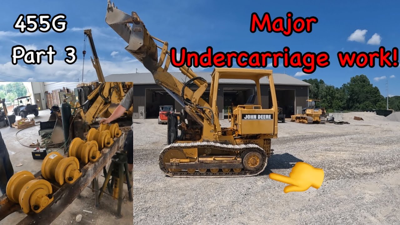 Major undercarriage work on the Deere 455G crawler loader fun times ahead 😁 