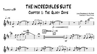 LOUIS DOWDESWELL: THE INCREDIBLES SUITE. Lead trumpet transcription.